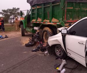 Accidente en vías del Atlántico