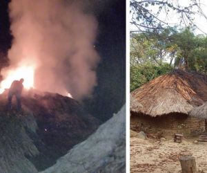 Incendio en la Sierra.