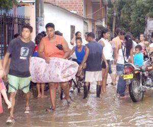 Damnificados por lluvias