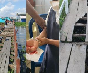 Estudiantes necesitan un puente en Nueva Venecia