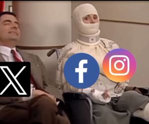 Memes en X por la caída de Instagram y Facebook.