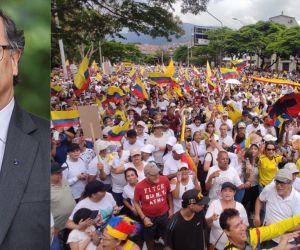 Manifestaciones contra el gobierno Petro.