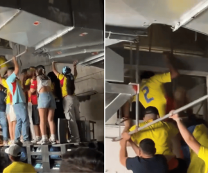 ¡Bochornoso! Hinchas colombianos se colaron por la ventilación en la final de Copa América