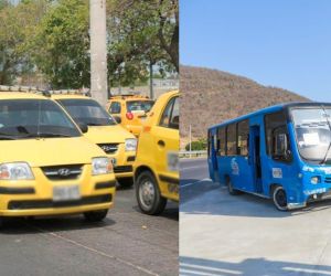 Paro de taxis y buses en Santa Marta