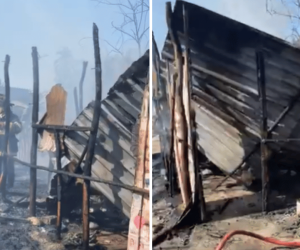 Incendio arrasa con una casa en el barrio La Alborada de Ciénaga