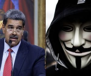 Nicolás maduro y anonymous