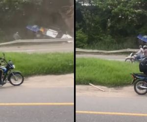 El bus se salió de la vía y colisionó contra un árbol.