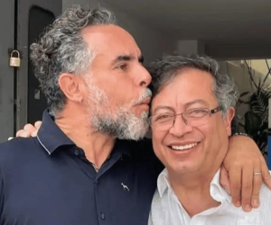 Armando Benedetti y Gustavo Petro.