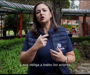 Ministra de deporte, luz Cristina López 