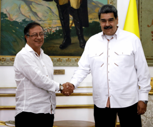 Gustavo Petro y Nicolás Maduro