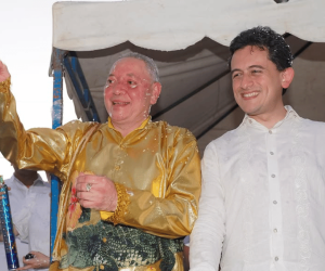 Ministro de Comercio, Industria y Turismo, Luis Carlos Reyes y el alcalde de Ciénaga