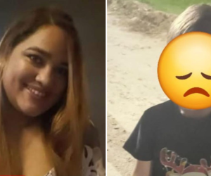 víctima y su hijo. 