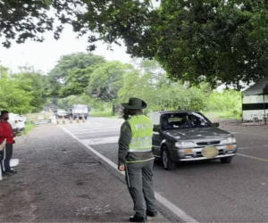 En este retén fue detenido el hombre, sospechoso de haber asesinado a su hijastro.