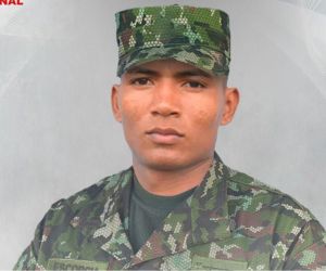 Soldado víctima de una mina antipersona
