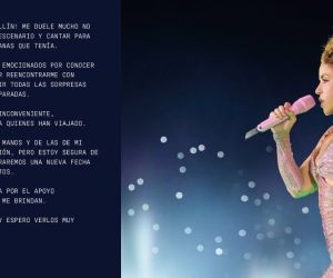 Pronunciamiento de Shakira. 