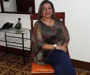 Mujer víctima del accidente.