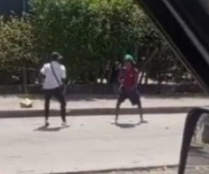 enfrentamiento de habitantes de calle.