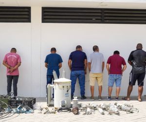 Capturados por la Policía. 