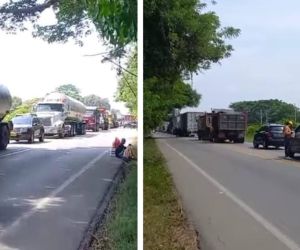 Bloqueos a la altura de Zona Bananera