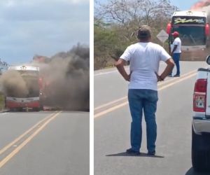 Emergencia en la vía Santa Marta- Riohacha