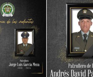 Policías asesinados durante el cierre de Semana Santa.