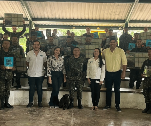 Soldados del Biter N° 2 se forman en protección ambiental gracias a Corpamag e Infotep