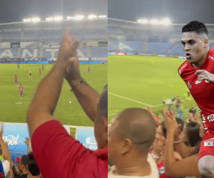 Tras 19 partidos sin ganar, los samarios aplaudieron el golazo de Juanfer Quintero