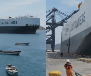 Puerto de Santa Marta recibió motonave con 361 vehículos de alta gama