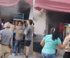 Incendio en local comercial. 