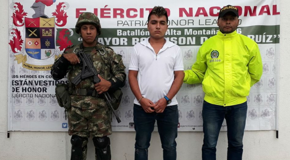 Policía. Gildardo Muñoz Aguirre, alias 'pinochito'.