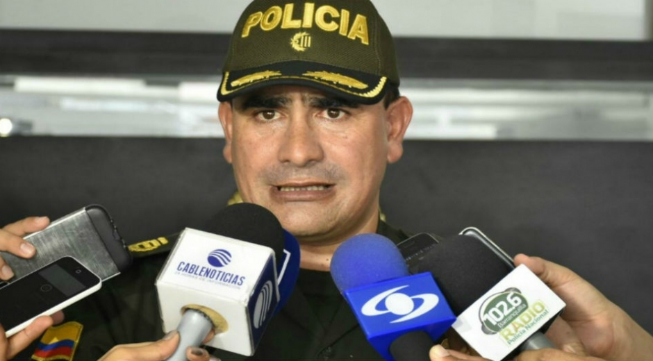 oronel José Palomino, subcomandante de la Policía Metropolitana de Barranquilla