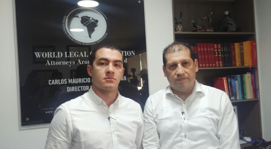 Diego Duque y Mauricio Ramírez, abogados defensores.