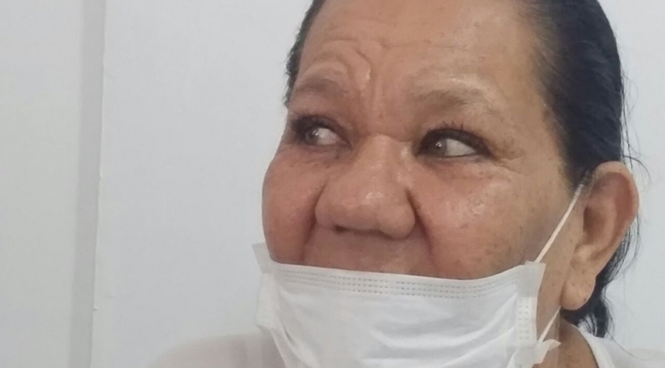 Dary Luz Vesga Cobos, mujer afectada por mala praxis de una clínica odontológica.