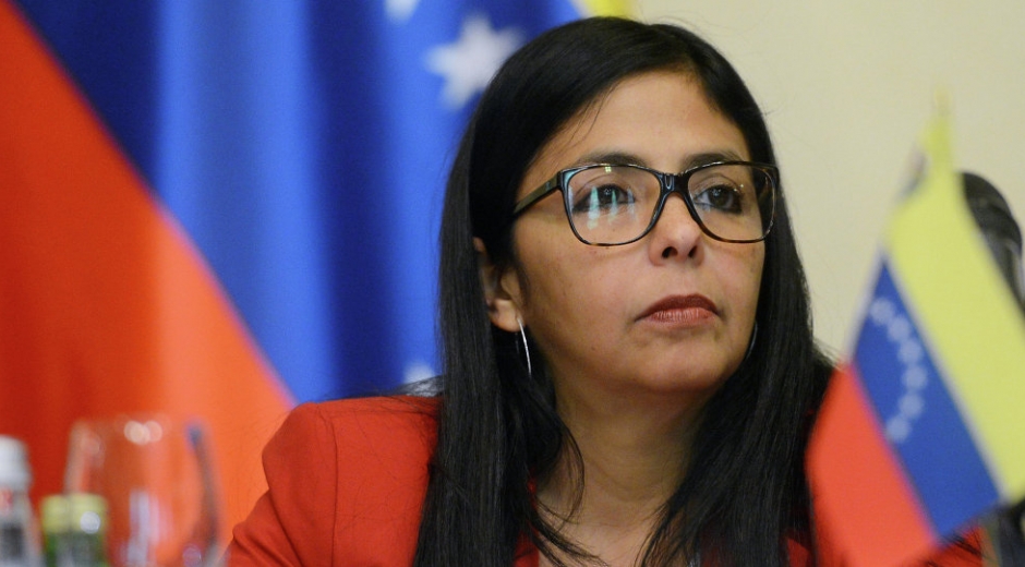 Delcy Rodríguez, canciller de Venezuela.