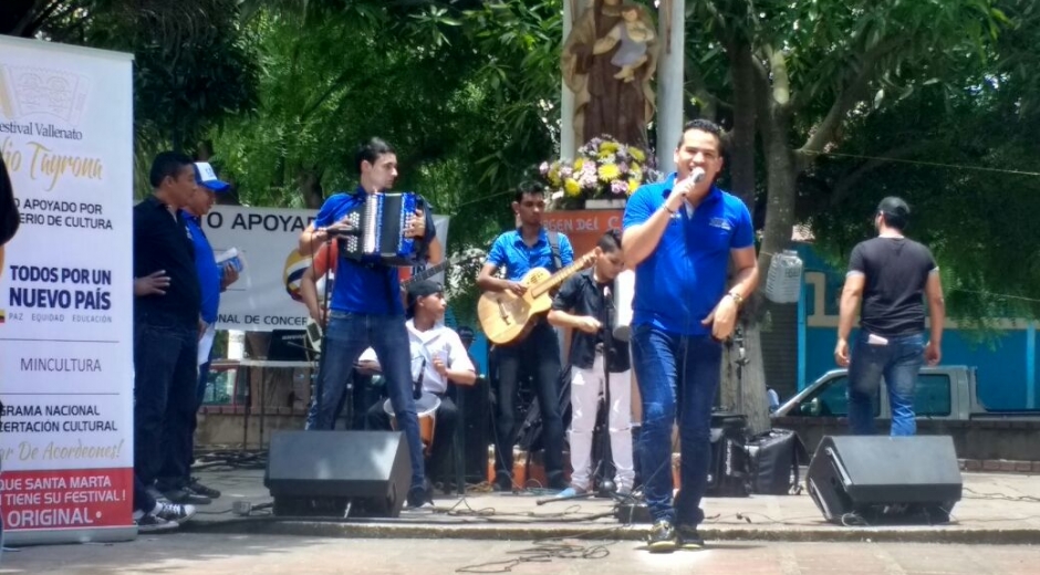 El artista Toto Díaz hizo una de las presentaciones más aplaudidas.