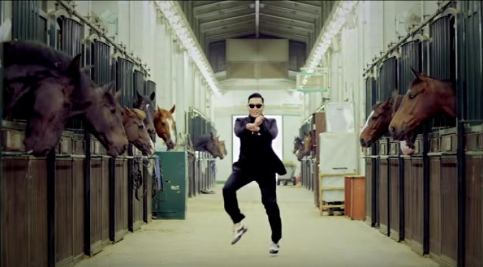 Captura de YouTube, canción ‘Gangnam Style’. 