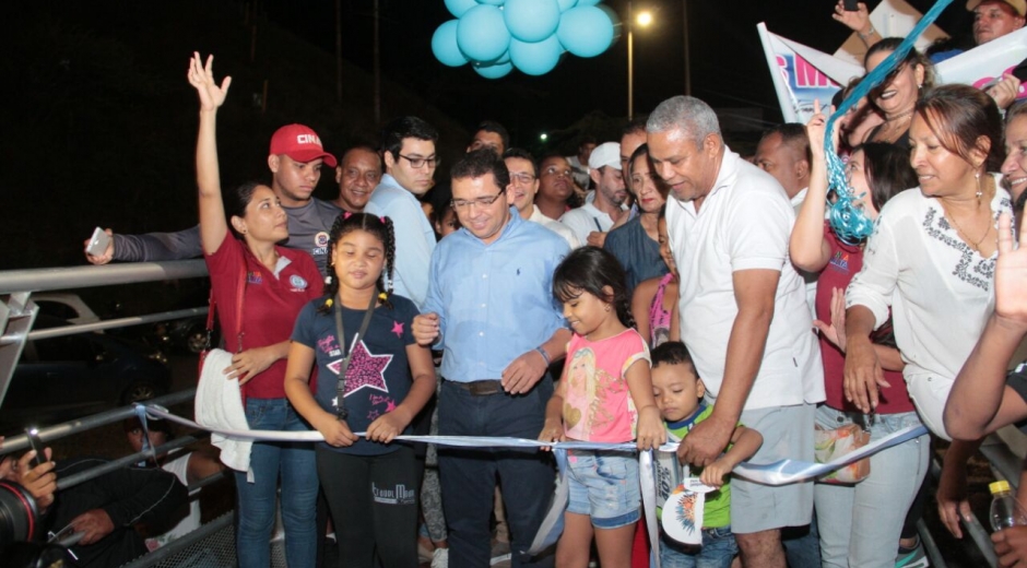 Rafael Martínez, durante la inauguración del sendero petaonal.