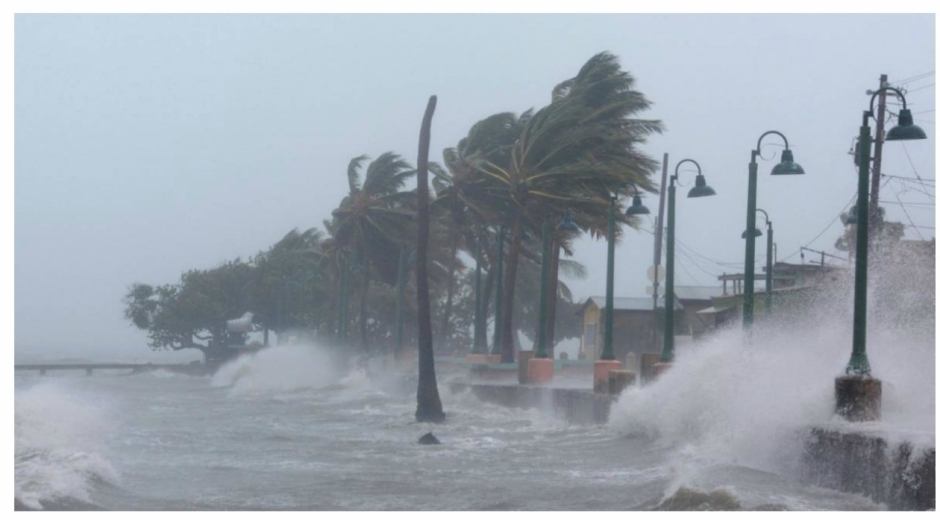 'María' lleva casi el mismo curso que tuvo el huracán 'Irma'.
