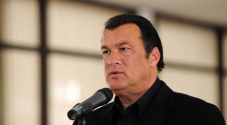  El actor estadounidense de cine de acción Steven Seagal.