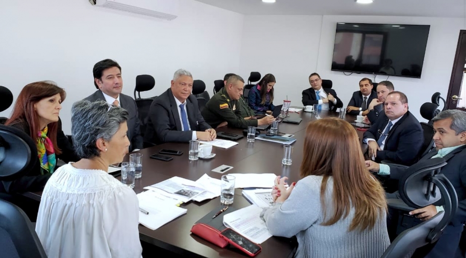 La reunión se desarrolló en las instalaciones del Ministerio de Justicia.