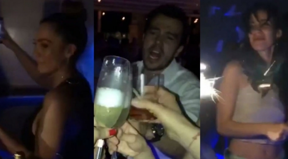 Momentos de la fiesta de Lina Tejeiro.