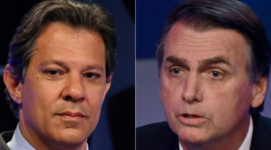 El izquierdista Fernando Haddad y el ultraderechista Jair Bolsonaro se enfrentarán el próximo 28 de octubre.
