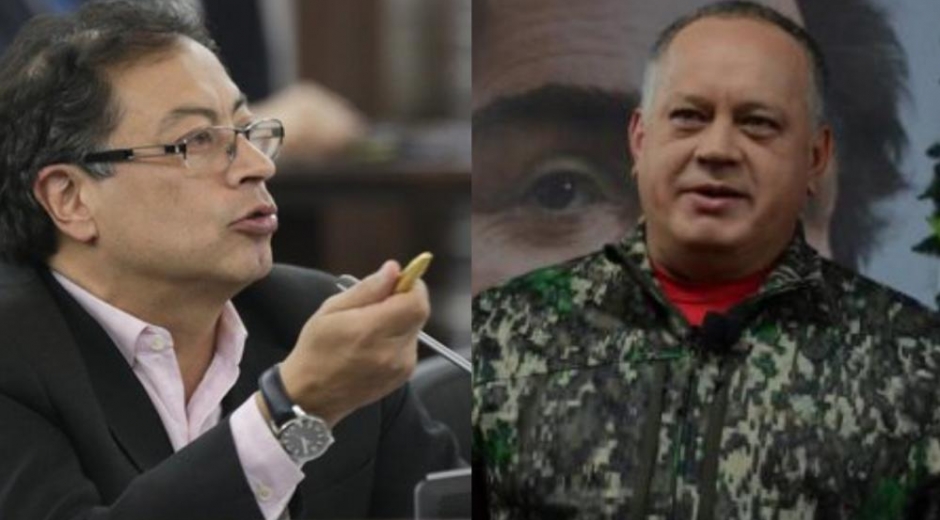 Gustavo Petro y Diosdado Cabello. 