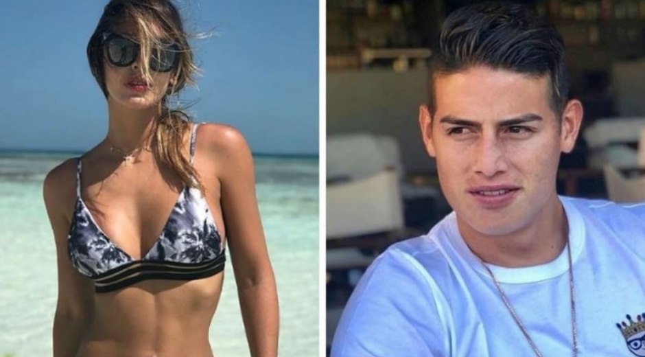 James Rodríguez y Shannon de Lima.