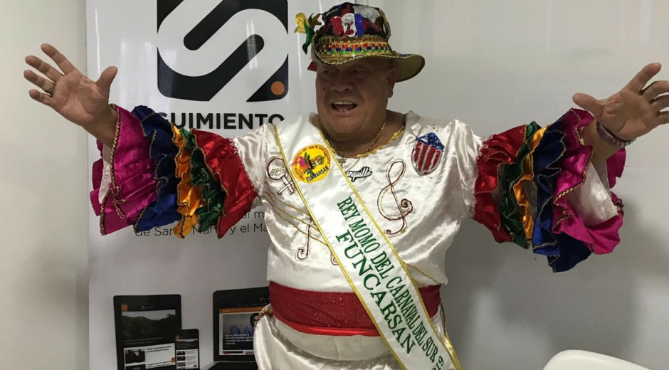 Rey Momo del Carnaval del Sur de Santa Marta