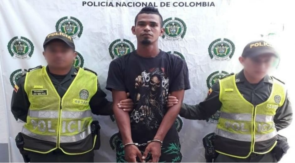 Policía Magdalena El capturado fue identificado Andrés Said Escorcia Natera, de 25 años.