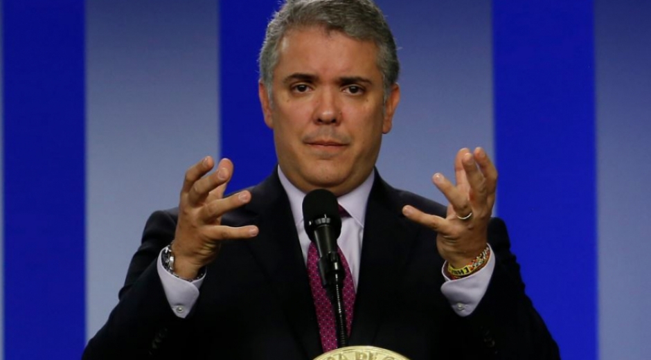 El  presidente Iván Duque. 