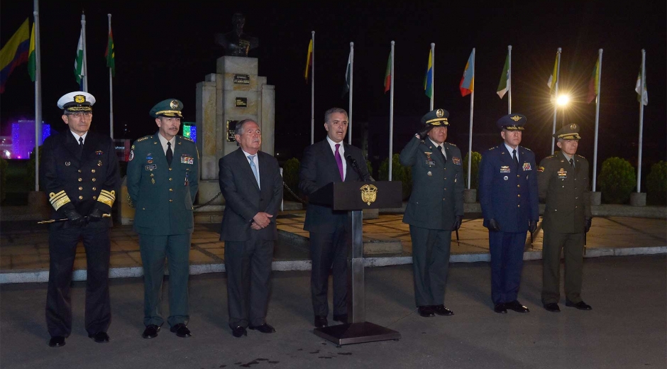 El Presidente Duque y el Ministro de Defensa estarán en el reconocimiento y presentación de la nueva Cúpula Militar.