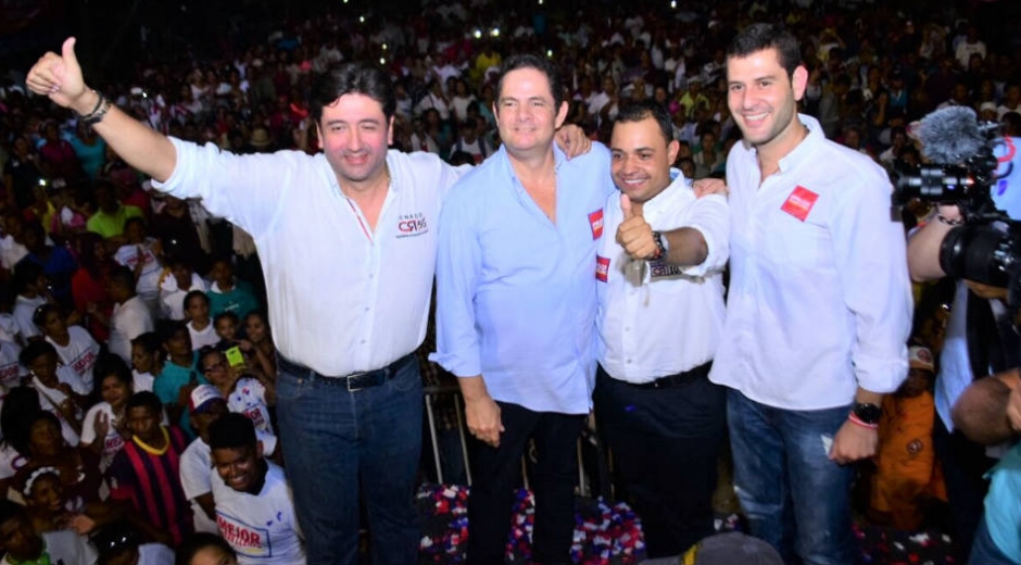 Prensa Fabián Castillo. Fabián Castillo y Germán Vargas Lleras.