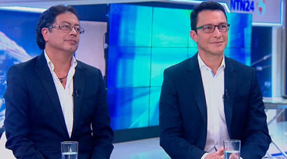 Gustavo Petro y Carlos Caicedo.